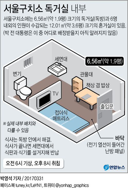 [그래픽] 서울구치소 독거실 내부