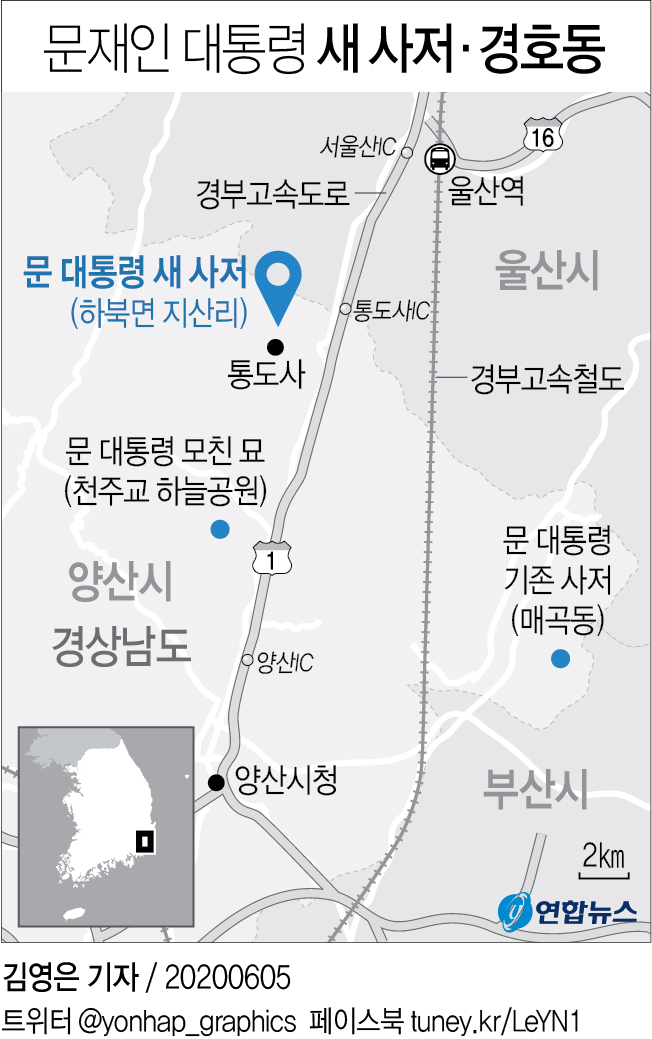 문재인 대통령, 양산 통도사 인근 사저 땅 사들여 - 1