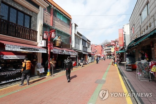 This photo, taken on March 8, 2017, shows China Town in the western port city of Incheon. (Yonhap) 