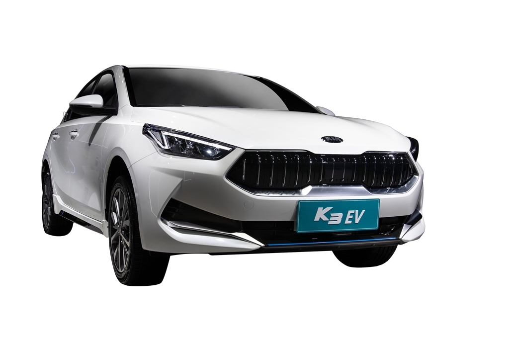 This image provided by Kia Motors shows its all-electric K3 compact to be launched in China early next year. (PHOTO NOT FOR SALE) (Yonhap)