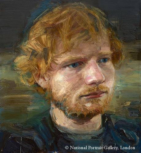 This image, provided by the National Portrait Gallery, London, shows British singer-songwriter Ed Sheeran. (PHOTO NOT FOR SALE) (Yonhap)