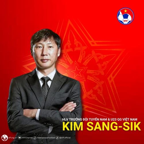 This photo provided by the Vietnam Football Federation on May 3, 2024, shows South Korean tactician Kim Sang-sik, named the new head coach for Vietnam's senior and under-23 men's national football teams. (PHOTO NOT FOR SALE) (Yonhap)