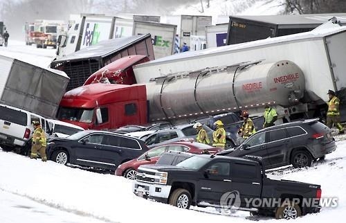미국 동북부 한파 체감온도 영하 30도대…"생명 위협 수준"(종합) - 3
