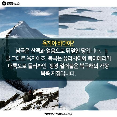 <카드뉴스> '비교체험 극과 극'…알쏭달쏭한 남극ㆍ북극의 차이 - 8