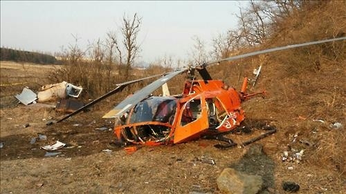 화성서 산불진화 중 헬기 추락…조종사 1명 숨져(종합) - 2