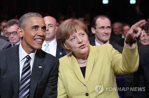 오바마, 독일서 '북핵 타협없다' 거듭 경고…대중 압박도 - 2