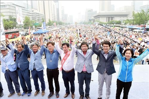 '지방재정 개편'에 화난 경기 주민 광화문서 철회 촉구(종합) - 3