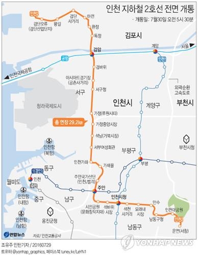 인천지하철 2호선 운행 개시, 버스 노선도 대폭 개편 - 4