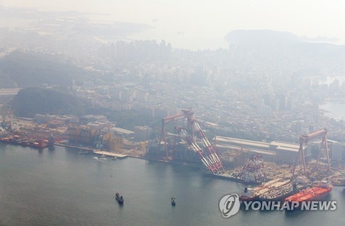 현대중공업 울산 본사 조선소 전경