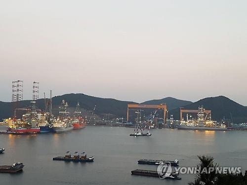 경남 거제시에 있는 대우조선해양 옥포조선소 전경 [연합뉴스 자료사진]