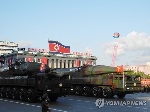북한 대륙간탄도미사일 KN-14(KN-08 개량형)