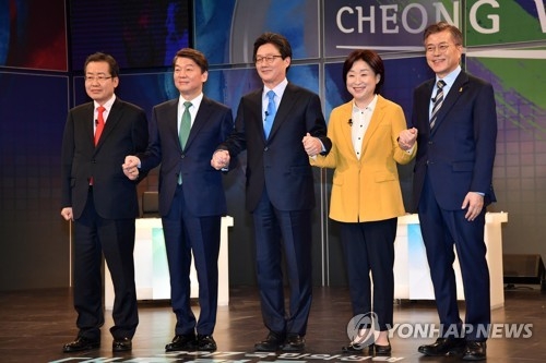 '장미대선' 본선 개막…文·安 양강에 범보수 추격전 - 1