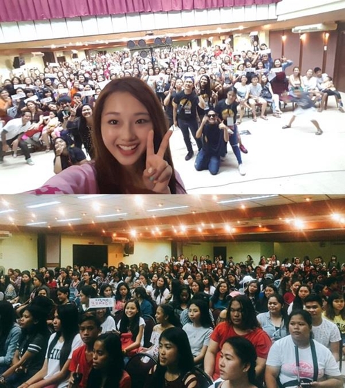 고향인 필리핀 세부를 찾아 팬들과 만난 크리사츄