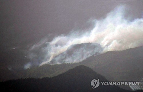 강릉·삼척 산불, 피해 확산…강풍으로 진화에 어려움(종합2보) - 1