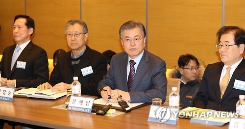 문재인 대통령과 정의용 전 대사