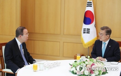 文대통령, 潘 전 총장에게 들은 '사드 전략조언' 뭘까? - 1