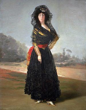 프라도미술관에서 전시되고 있는 스페인의 거장 고야의 1797년작 '알바 공작부인'