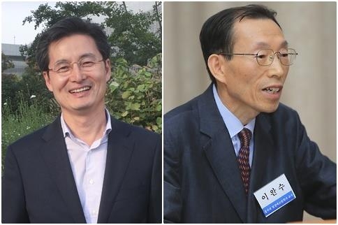 김찬석 교수(왼쪽), 이완수 교수(오른쪽)