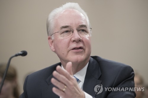 톰 프라이스 미국 보건복지부 장관