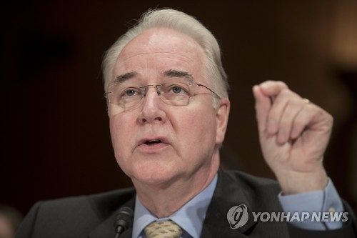 톰 프라이스 미 보건복지부 장관