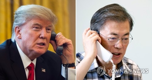 문재인 대통령, 트럼프 미 대통령과 통화