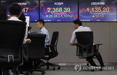 北리스크에 주식·원화 값 또 하락…채권은 강세 전환 - 1
