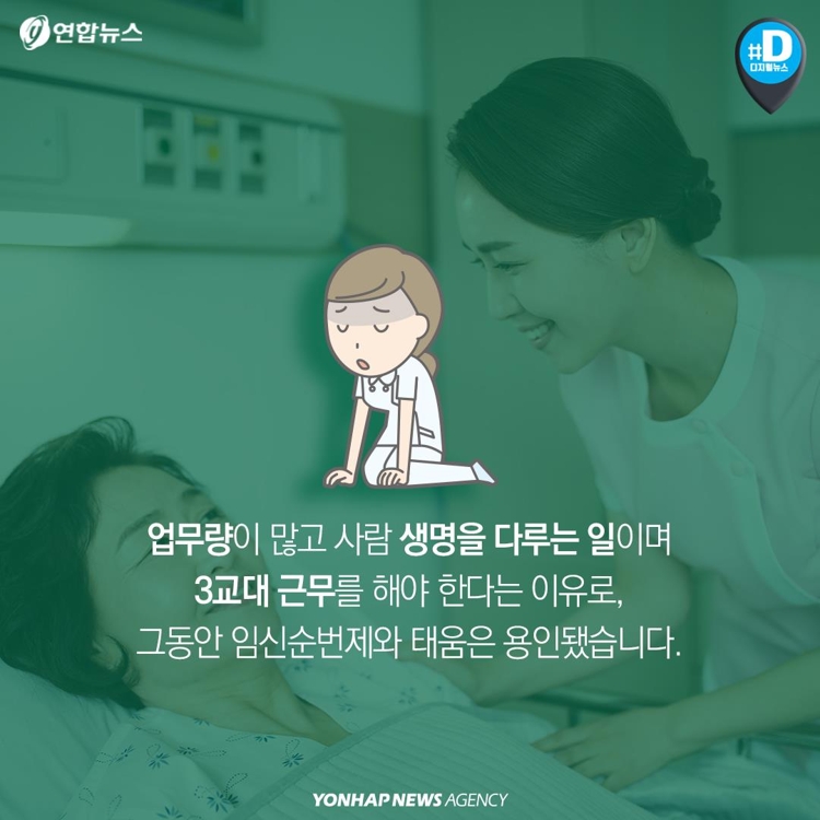[카드뉴스] "간호사들에 임신 순번제 있다"…근무환경 열악 - 10