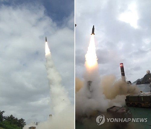'500km·800km 탄도미사일' 전력화 비행시험 영상 공개