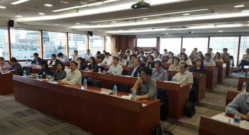 신설 전문사모운용사 관계자들이 31일 여의도 금융투자협회 건물에서 교육을 받는 모습.