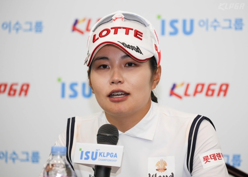 우승 인터뷰하는 장수연.(KLPGA 제공)