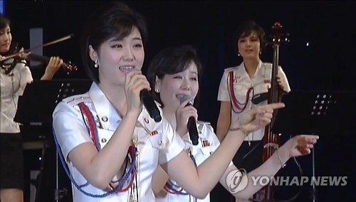 2016년 북한 모란봉악단 공연 모습