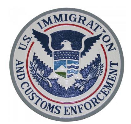 미 이민세관단속국 로고 