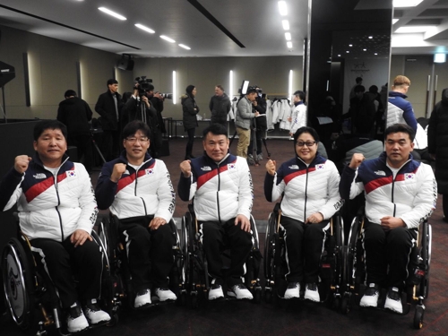 2018 평창 동계패럴림픽에 참가하는 휠체어컬링 대표팀 선수들