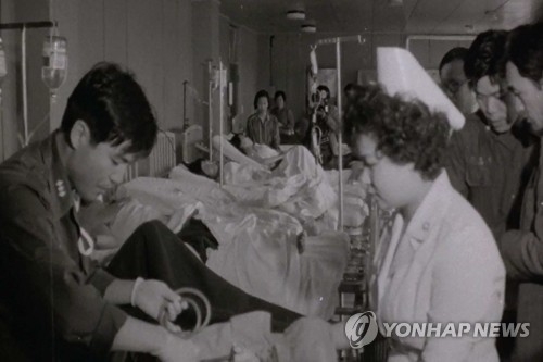 광주국군통합병원에서 치료받는 5·18 민간인 부상자 [5·18민주화운동기록관]