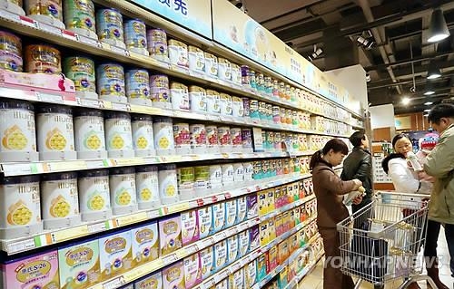 냉대받는 중국산 분유