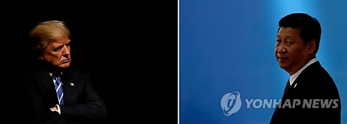 도널드 트럼프 미국 대통령과 시진핑 중국 국가주석