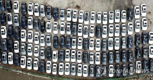 평택으로 이동 중인 BMW 리콜 차량