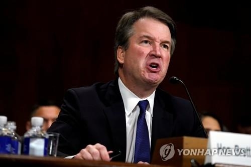 미국 상원 청문회에 출석한 브렛 캐버노 미국 연방대법관 지명자