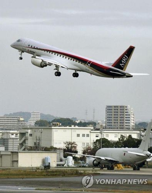 일본 첫 제트여객기 MRJ 4호기