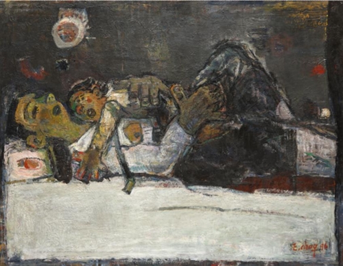 이동표, 병상의 어머니, 유화, 125×150cm, 1996