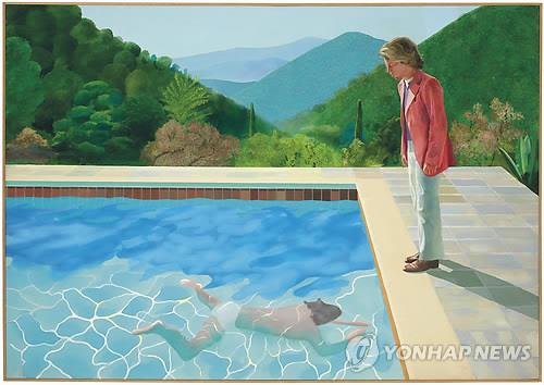 英작가 호크니 그림 1천19억원에 낙찰…생존작가 최고가