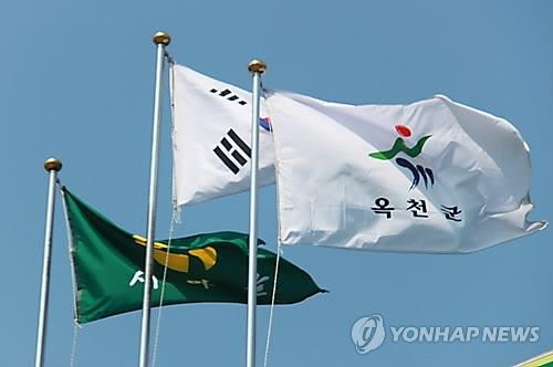옥천군청 깃발