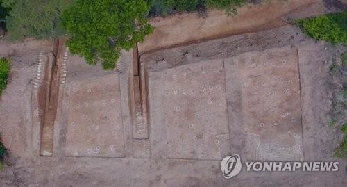 아라가야 왕성 발굴지 조사 전경