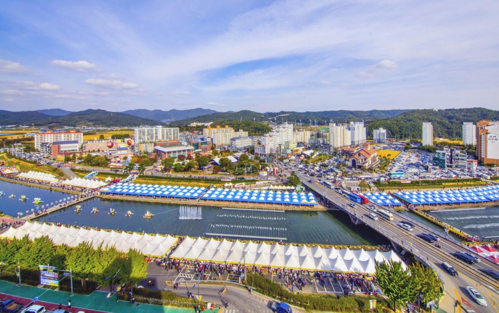 지난해 보은 대추축제장 주변 전경