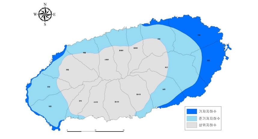 제주 지하수 부존형태
