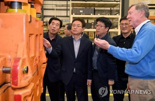 이철우 경북도지사 미국 진출기업 방문 당시