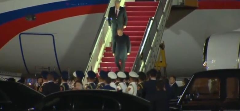 베이징 도착한 푸틴 러시아 대통령