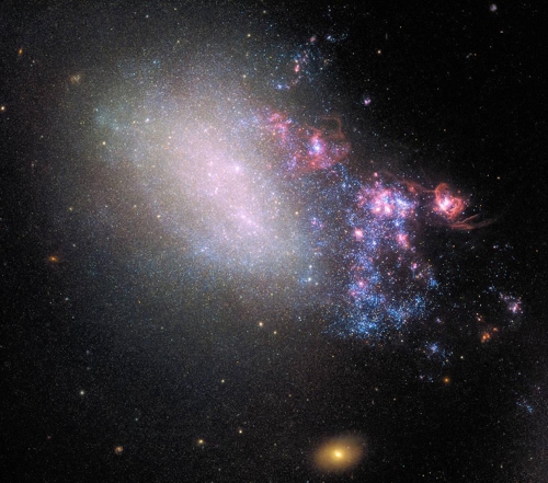 은하 충돌 뒤의 NGC 4485