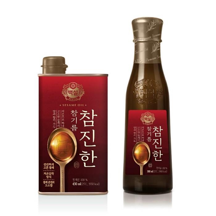 "참깨 고소함을 그대로"…CJ제일제당 '백설 참진한 참기름' 출시 - 1