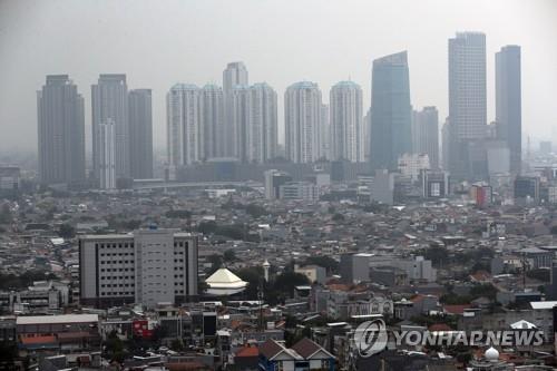 인도네시아 수도 자카르타 '대기오염'